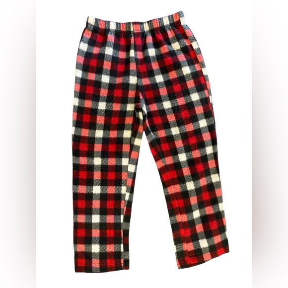Buffalo Check Fleece Pajama Pants Boys Size 6/7 Small - Picture 2 of 5